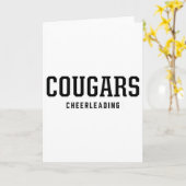 Cougars Cooper High School Cheerleading Karte (Gelbe Blume)