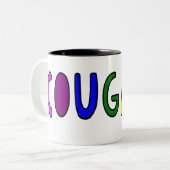 Cougars entfesselt Kaffee-Cup Zweifarbige Tasse (Vorderseite Links)