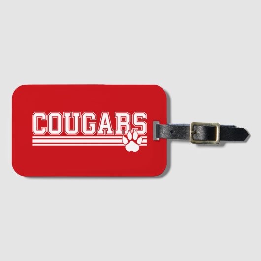 Cougars Gepäckanhänger (Vorderseite (Horizontal))