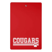 Cougars Mini Klemmbrett (Rückseite)