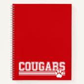 Cougars-Notebook Notizblock (Vorderseite)