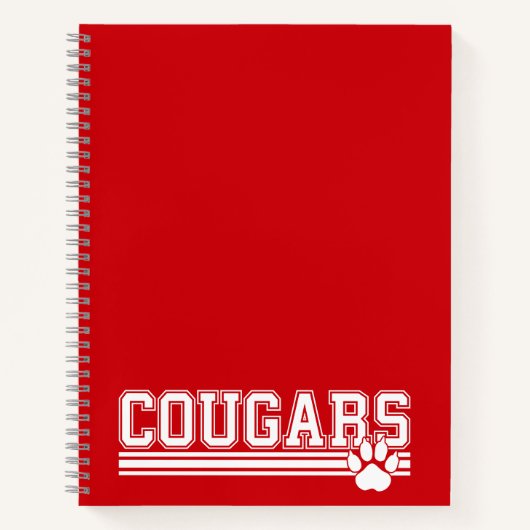 Cougars-Notebook Notizblock (Vorderseite)