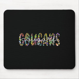 Cougars School Sport Fan Team Spirit Mascot Gesche Mousepad