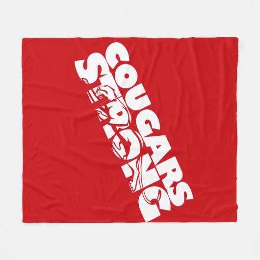 Cougars Strong Fleece Blanket (Vorderseite (Horizontal))