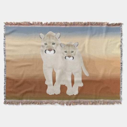 Cougars Throw Blanket Decke (Vorderseite)