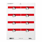 Coughin Smokin Santa Shipping Label (Vorne)