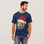 Coughing Cat In Christmas Meme friends T-Shirt (Vorne ganz)