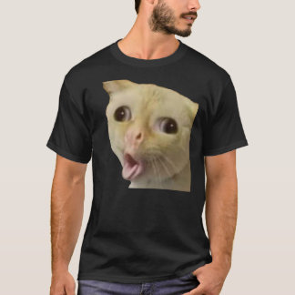 Coughing Cat Meme Aufkleber T-Shirt