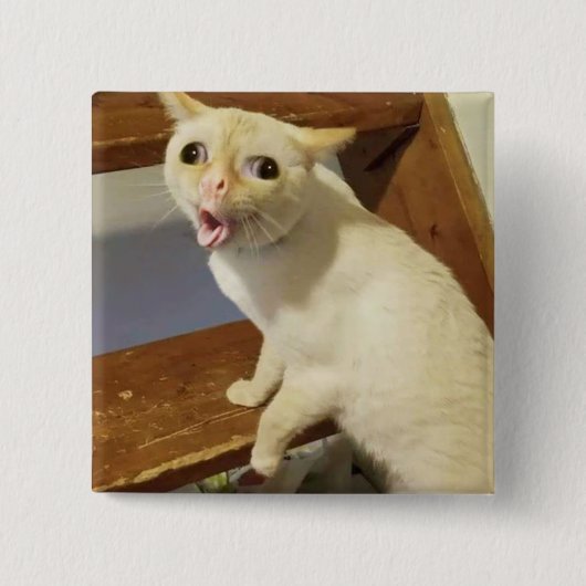 Coughing Cat Meme Button Button (Vorderseite)