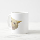 Coughing Cat Meme Tasse Doppelseitig (Vorderseite Links)