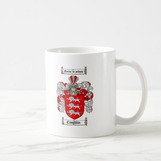 COUGHLIN FAMILIENWAPPEN - COUGHLIN WAPPEN KAFFEETASSE (Rechts)
