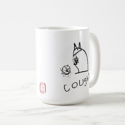 Coughy B&W Kaffeetasse (VorderseiteRechts)