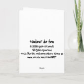 Couleur de feu karte (Rückseite)