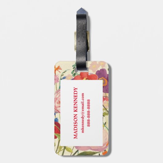 Couleur Printemps Gepäckanhänger (Rückseite vertikal)