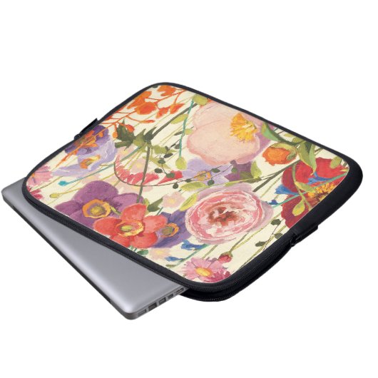 Couleur Printemps Laptopschutzhülle (Vorne Knopf)