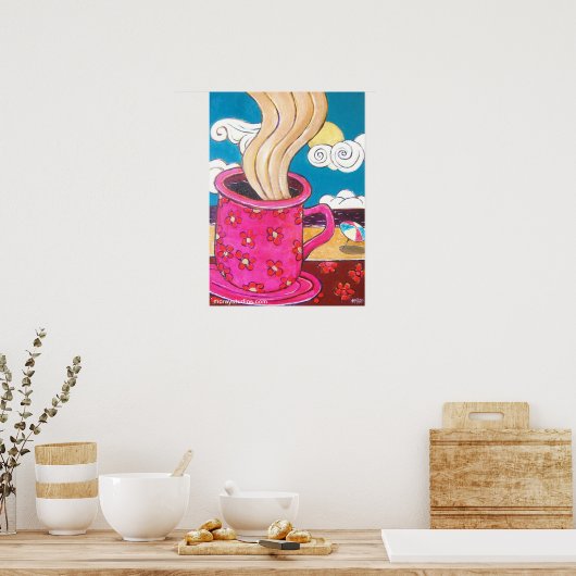 "Couleurs Cafe" Poster (Küche)