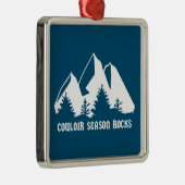 Couloir Season Rocks Ornament Aus Metall (Rechts)