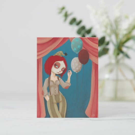 Coulrophobia - Schlechter Clown auf der Postkarte (Stehend Vorderseite)