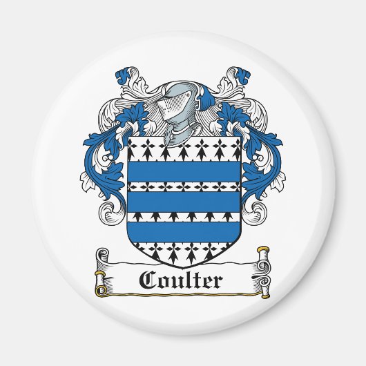 Coulter Familienwappen Magnet (Vorne)
