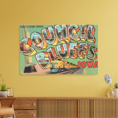 Council Bluffs, Iowa - Große Briefszenen Leinwanddruck (Insitu (Wohnzimmer))