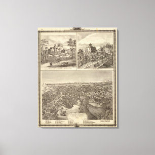 Council Bluffs Leinwanddruck