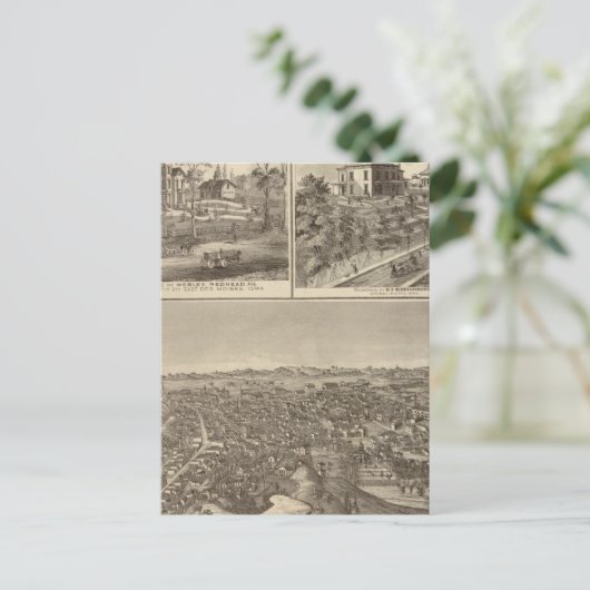 Council Bluffs Postkarte (Stehend Vorderseite)