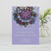 Council of Leaves | Mandala Art P&B Einladung (Stehend Vorderseite)