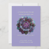 Council of Leaves | Mandala Art P&B Einladung (Rückseite)