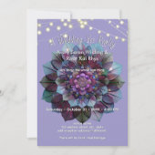 Council of Leaves | Mandala Art P&B Einladung (Vorderseite)