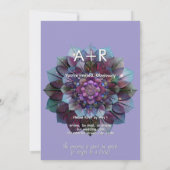 Council of Leaves | Mandala Art P&B Einladung (Rückseite)