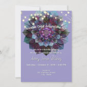 Council of Leaves | Mandala Art P&B Einladung (Vorderseite)