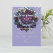 Council of Leaves | Mandala Art P&B Einladung (Stehend Vorderseite)