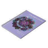 Council of Leaves | Mandala Art P&B Notizblock (Linke Seite)