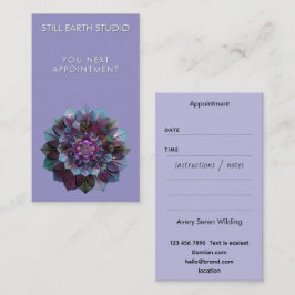 Council of Leaves | Mandala Art P&B Terminkarte