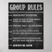 Counseling Group Rules Confidential Poster (Vorne)