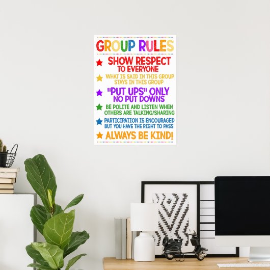 Counseling Group Rules Poster (Heimbüro)
