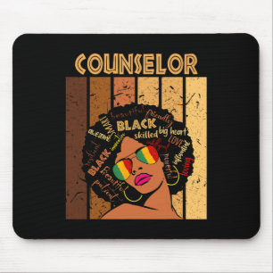 Counselor Afro American Women Black History Mousepad
