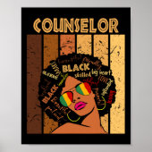 Counselor Afro American Women Black History Poster (Vorne)