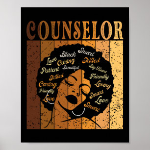 Counselor Afro American Women Black History Poster