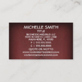 Counselor Business Card Visitenkarte (Rückseite)