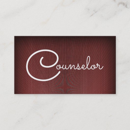 Counselor Business Card Visitenkarte (Vorderseite)