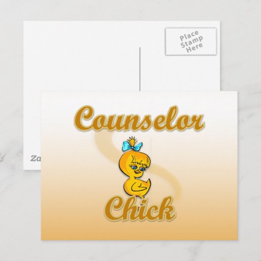 Counselor Chick Postkarte (Vorne/Hinten)