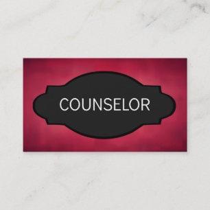 Counselor Elegant Name Plate Visitenkarte