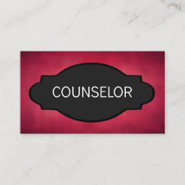 Counselor Elegant Name Plate Visitenkarte