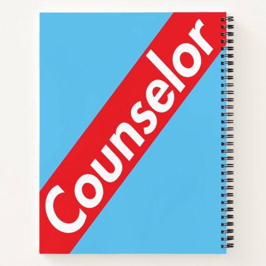 Counselor Journal-Notebook Notizblock (Rückseite)