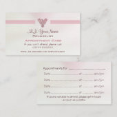 Counselor, Lachs-Rosa-Satin-Effekt Terminkarte (Vorne/Hinten)