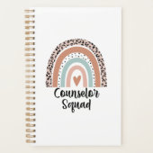 Counselor Squad Rainbow Leopard School Counsard T Planer (Vorderseite)