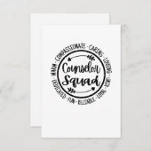 Counselor Squad School Counsling Teacher Appreciat Dankeskarte (Vorne/Hinten)