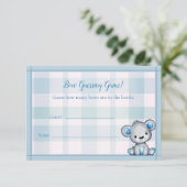 Counsing Count Game Niedlich Bear Boy Baby Shootin Begleitkarte (Stehend Vorderseite)