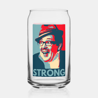 Count Arthur Strong gedruckte Dose Dosenglas